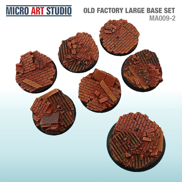 Micro Art Studio: Old Factory Bases: Large Base Set 