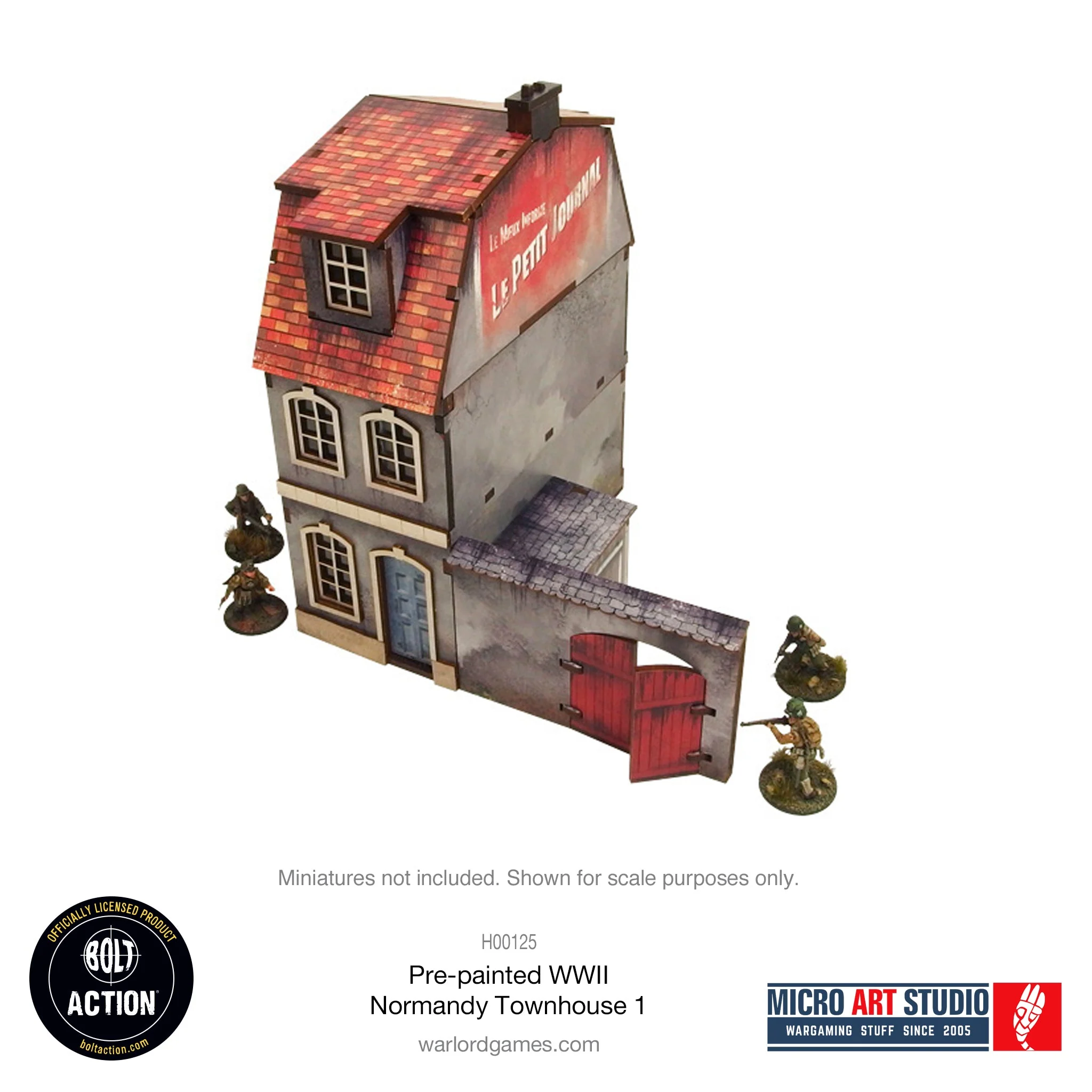 Micro Art Studio: Pre-painted WW2 Normandy Townhouse 1 