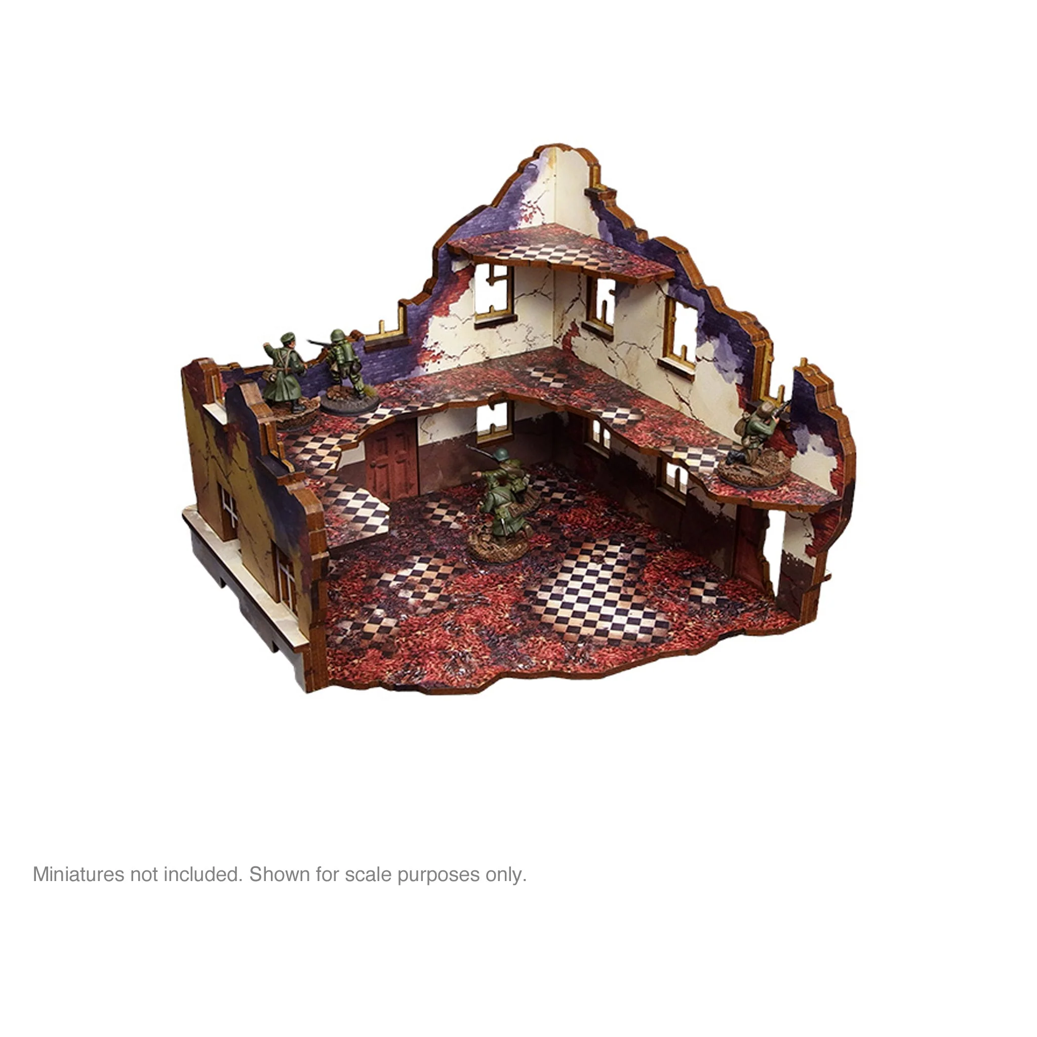Micro Art Studio: Pre-painted WW2 Ostfront Stalingrad School Right (with 3rd floor) 
