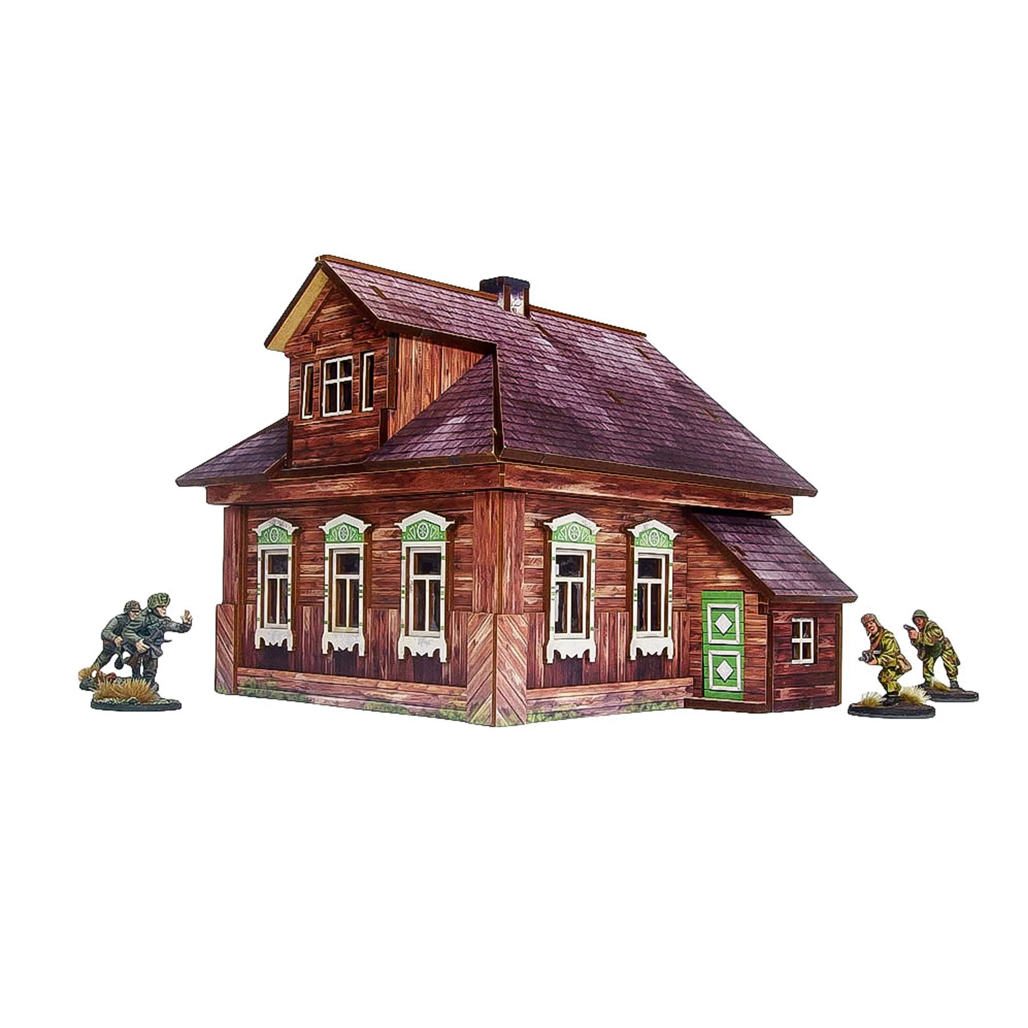 Micro Art Studio: Pre-painted WW2 Ostfront Village Foresters Dacha 