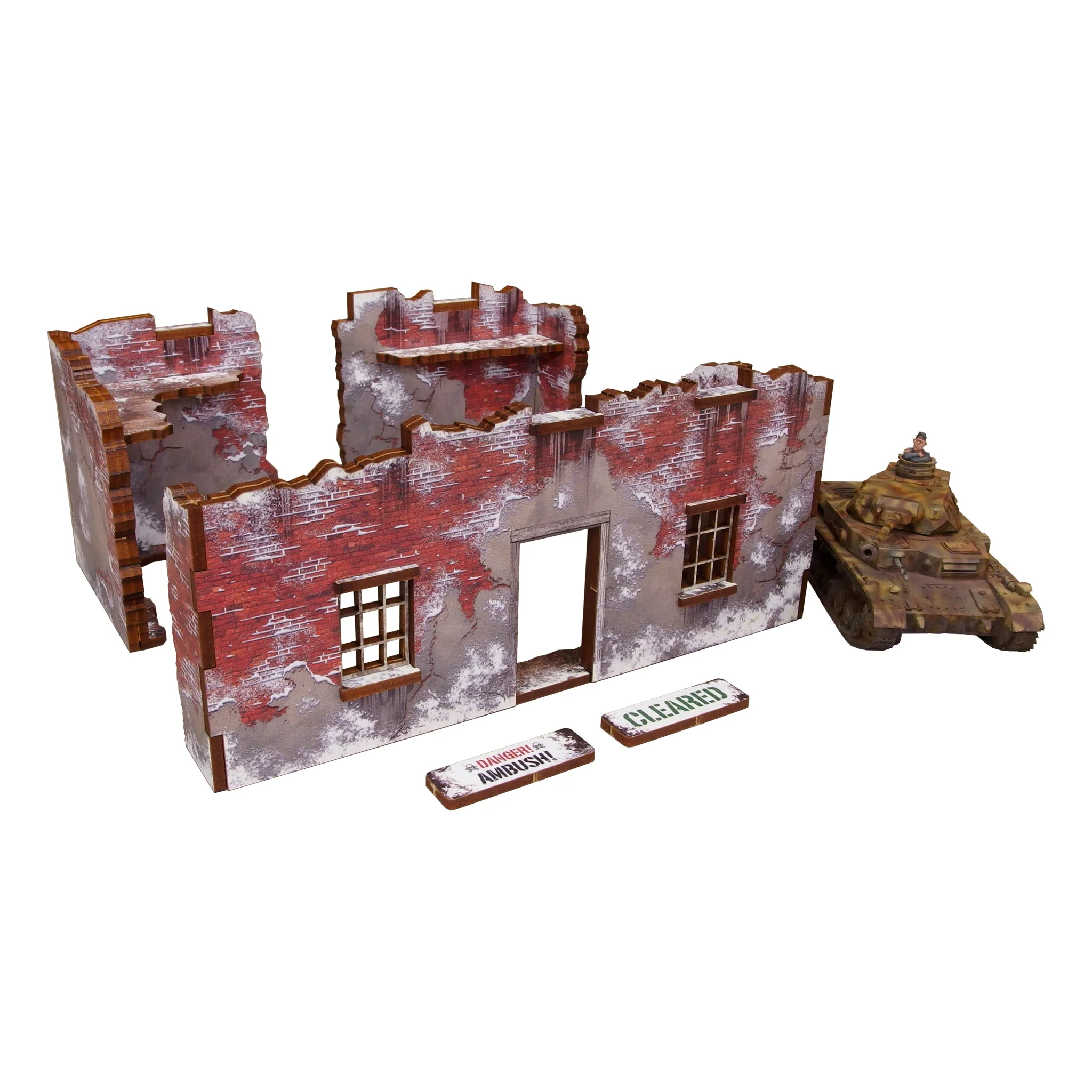 Micro Art Studio: Pre-painted WW2 Winter Ruin - 1 