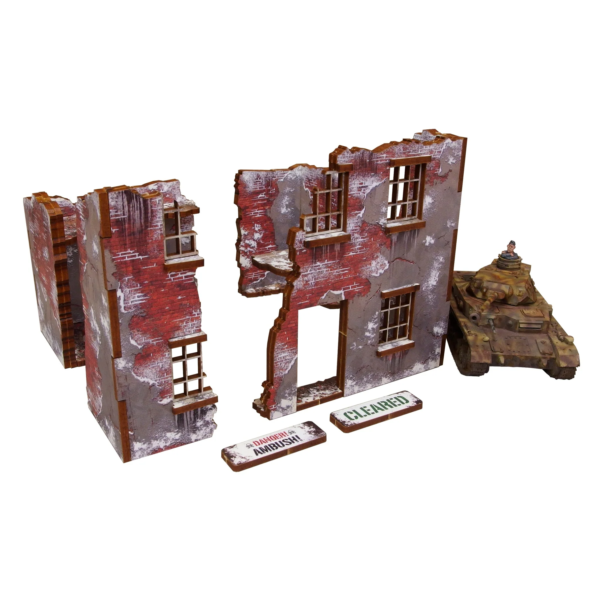 Micro Art Studio: Pre-painted WW2 Winter Ruin - 2 