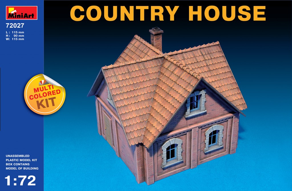 Miniart 1/72 Multi Colored Kit: Country House 