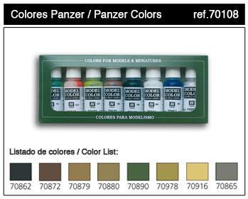 Vallejo Model Color Set: Panzer Colors 