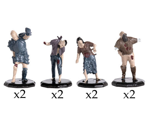 Monster Adventure Miniatures: Pre-painted: Zombies (8pc) 