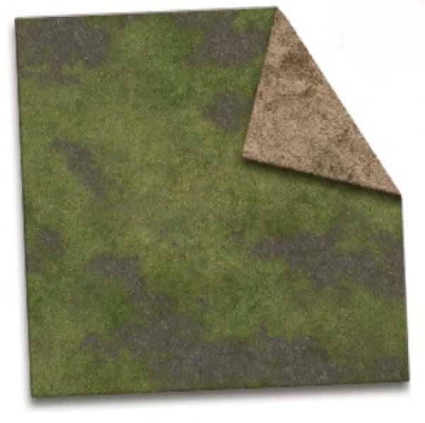Monster Game Mat: Broken Grassland / Desert Scrubland (3x3) 