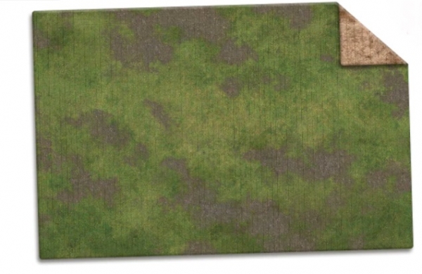 Monster Game Mat: Broken Grassland / Desert Scrubland (6x4) [Adventure Grid] 