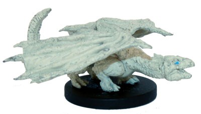 D&D Icons of the Realms: Monster Menagerie 2: #024 White Dragon Wyrmling (U) 