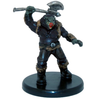 D&D Icons of the Realms: Monster Menagerie 3: #022b Wereboar (Axe) (U) 