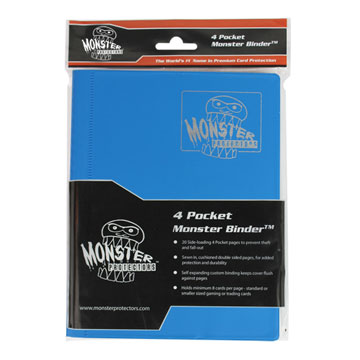 Monster Protectors: 4 Pocket Binder: Matte Aqua 