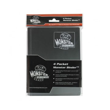 Monster Protectors: 4 Pocket Binder: Matte Black 
