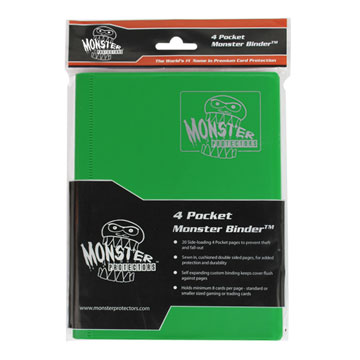 Monster Protectors: 4 Pocket Binder: Matte Emerald Green 