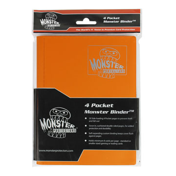 Monster Protectors: 4 Pocket Binder: Matte Orange 