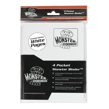 Monster Protectors: 4 Pocket Binder: Matte White 