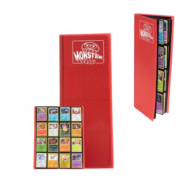 Monster Protectors: 8 Pocket Tower Binder: Holofoil Red 