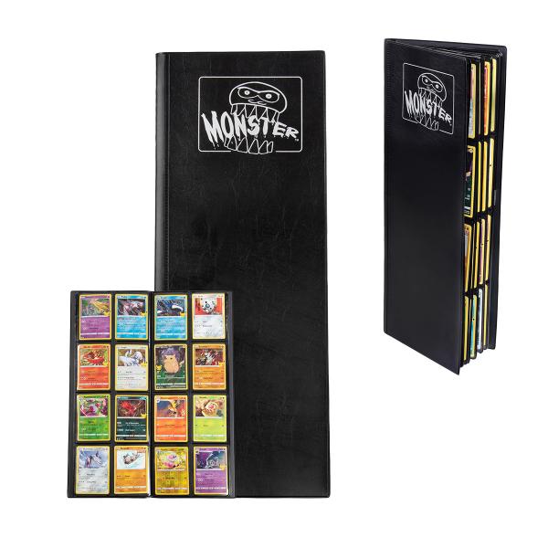 Monster Protectors: 8 Pocket Tower Binder: Matte Black 