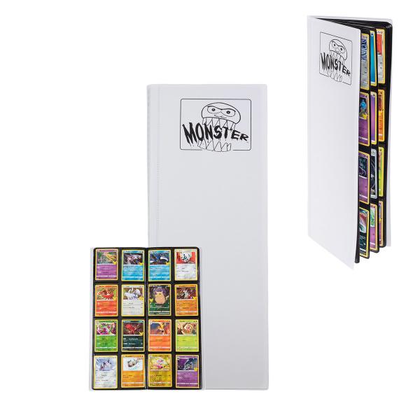 Monster Protectors: 8 Pocket Tower Binder: Matte White 