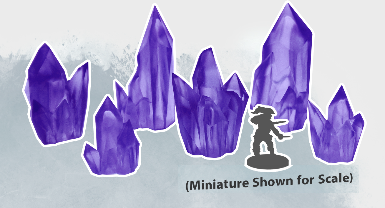 Monster Scenery: Amethyst Crystals 