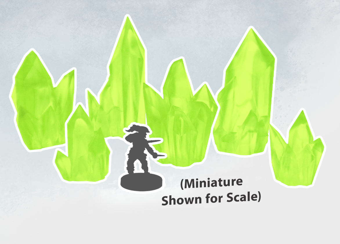 Monster Scenery: Peridot Crystals 