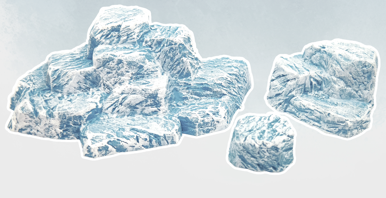 Monster Scenery: SNOWY HILLS 