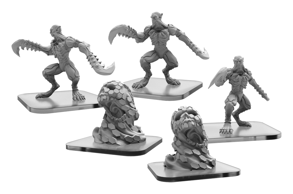 Monsterpocalypse: Destroyers: Necroscourge Units: Blade Revenants and Hurling Swarms 