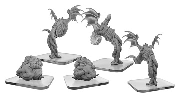 Monsterpocalypse: Lords of Cthul: Squix and Meat Slave 