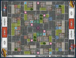 Monsterpocalypse: Obliteration Boulevard Playmat:  