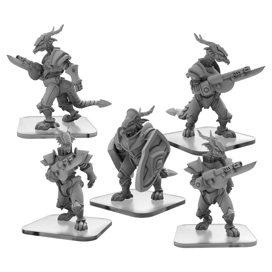 Monsterpocalypse: Protectors: Draken Armada: FUSILIERS / ELITE FUSILIER  /WARDER 