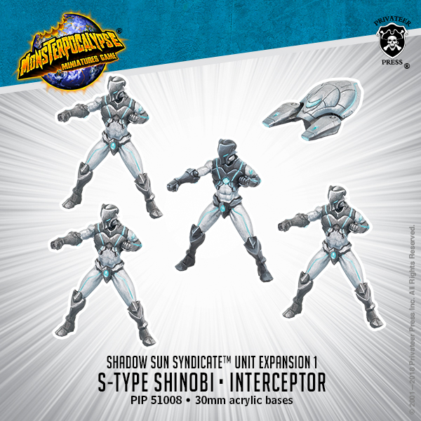 Monsterpocalypse: Shadow Sun Syndicate: S-Type Shinobi/ Interceptor 