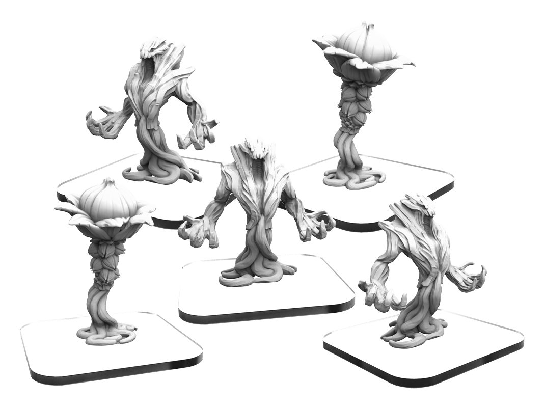 Monsterpocalypse: Protectors: Vegetyrants: Humusoid and Spore Pod 