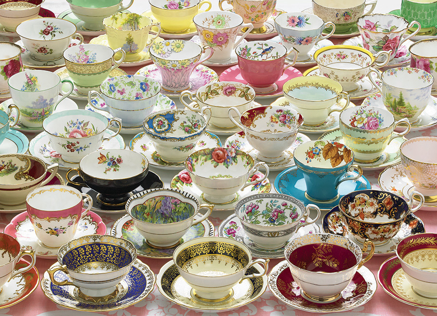 Cobble Hill Puzzles (1000): More Teacups 