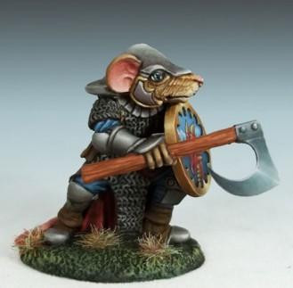 Dark Sword Miniatures: Critter Kingdoms-Mouse Fighter 