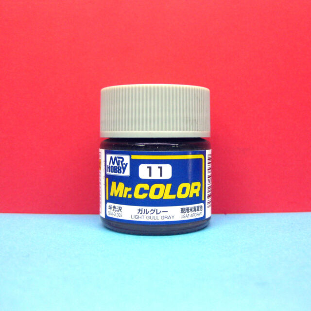 Mr. Color: C011 Semi Gloss Light Hull Gray (10ml Bottle) 