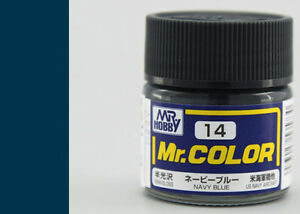 Mr. Color: C014 Semi Gloss Navy Blue (10ml Bottle) 