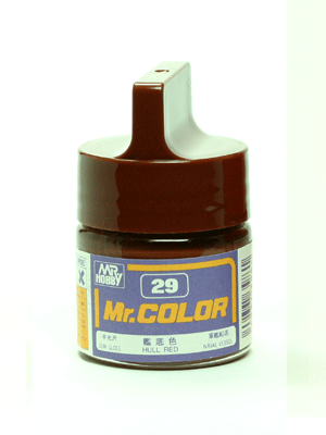 Mr. Color: C029 Semi Gloss Hull Red (10ml Bottle) 