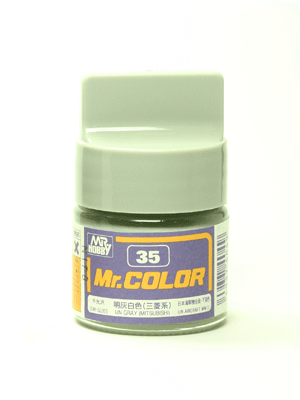 Mr. Color: C035 Semi Gloss IJN Gray (Mitsubishi) (10ml Bottle) 
