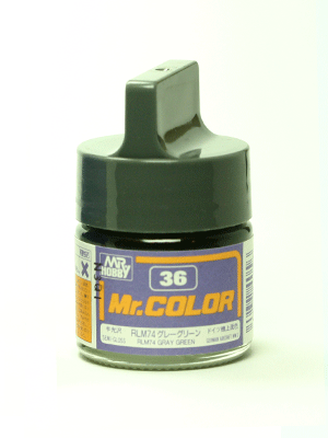 Mr. Color: C036 Semi Gloss RLM 74 Gray Green (10ml Bottle) 