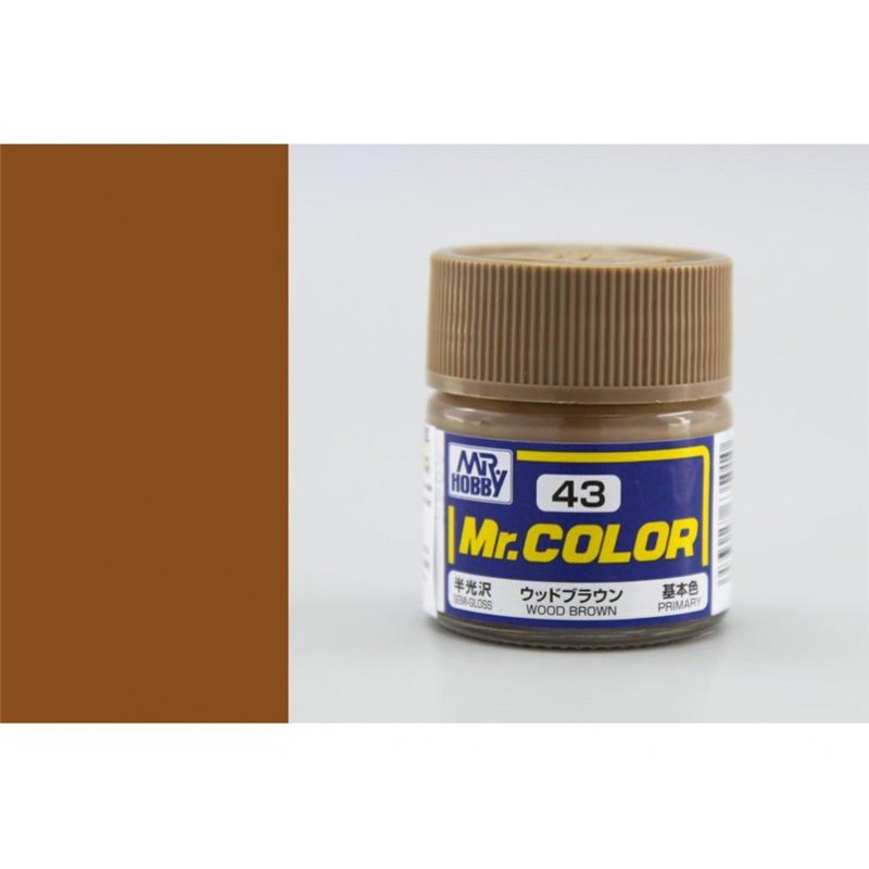 Mr. Color: C043 Semi Gloss Wood Brown (10ml Bottle) 