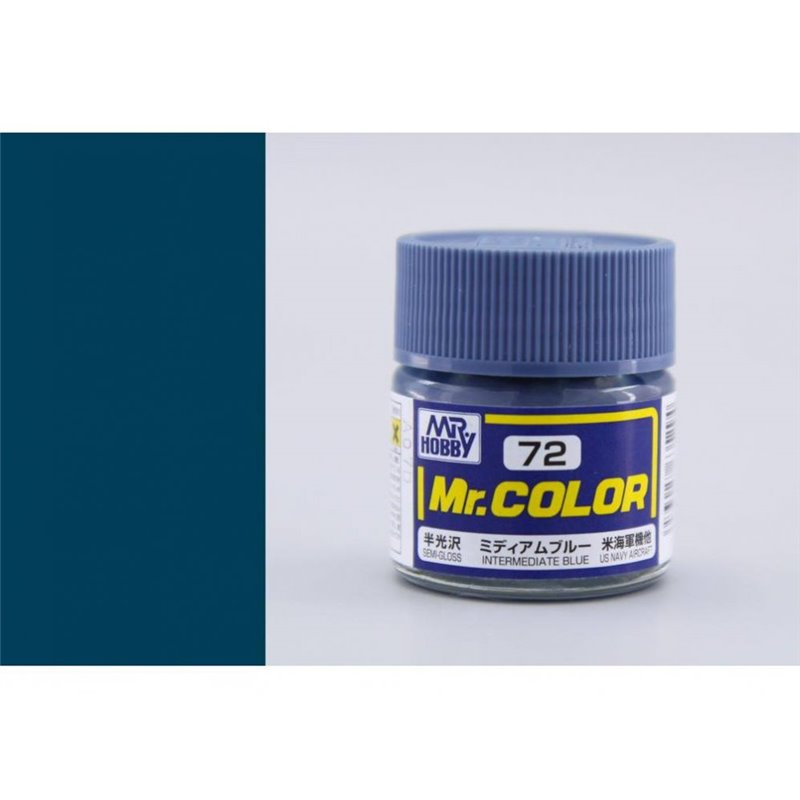 Mr. Color: C072 Semi Gloss Intermediate Blue (10ml Bottle) 