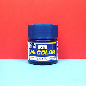 Mr. Color: C076 Metallic Gloss Metallic Blue (10ml Bottle) 