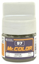 Mr. Color: C097 Gloss Light Gray (10ml Bottle) 