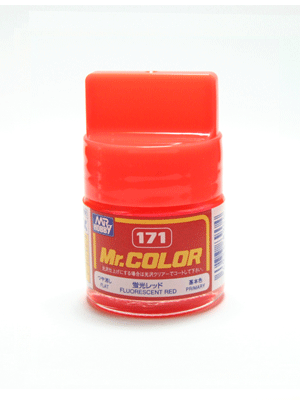 Mr. Color: C171 Semi Gloss Fluorescent Red (10ml Bottle) 