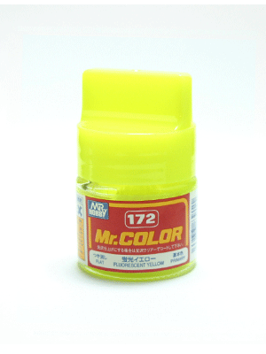 Mr. Color: C172 Semi Gloss Fluorescent Yellow (10ml Bottle) 