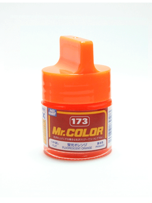 Mr. Color: C173 Semi Gloss Fluorescent Orange (10ml Bottle) 