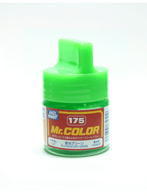 Mr. Color: C175 Semi Gloss Fluorescent Green (10ml Bottle) 