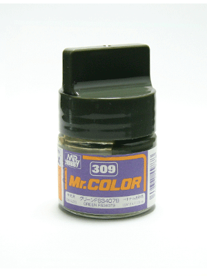 Mr. Color: C309 Semi Gloss Green FS34079 (10ml Bottle) 
