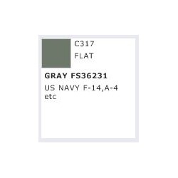 Mr. Color: C317 Flat Gray FS36231 (10ml Bottle) 