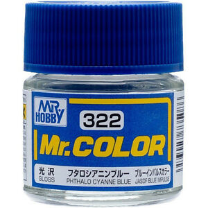 Mr. Color: C322 Gloss Phthalo Cyanne Blue (10ml Bottle) 
