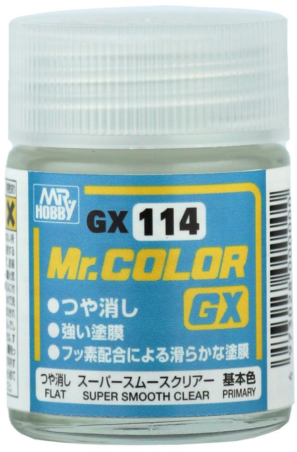 Mr. Color GX: G114 Super Smooth Clear Flat 
