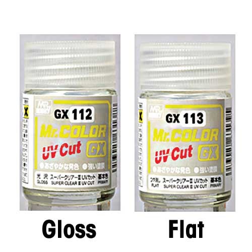Mr. Color GX: G113 Super Clear III UV Cut Flat (18ml) 